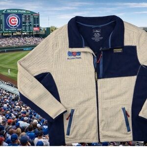 Chicago Cubs Sloan Park Exclusive L.L.Bean Windproof Fleece Jacket XXL Tall MLB